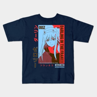 Joyful Gaze - Zero Two Kids T-Shirt